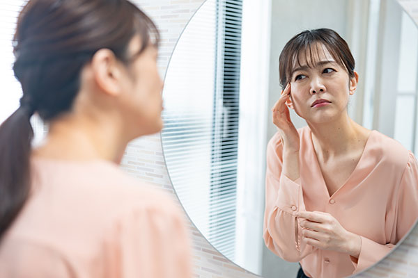 老けてきた女性