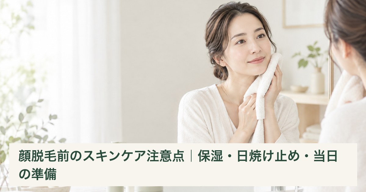 洗面台で普段のスキンケアを見直す女性のイメージ